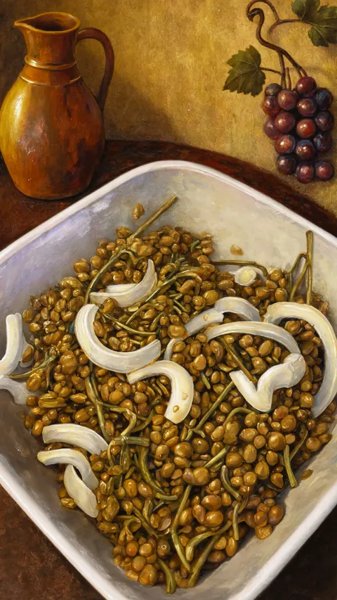 Djondjoli, fleurs de staphylier fermentées, nature morte primitiviste